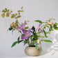 Kleine handgeformte Vase - grau
